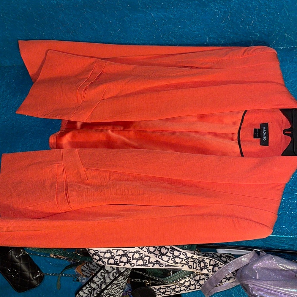 Marciano Fitted Coral orange Blazer size 0-2 XS extra small